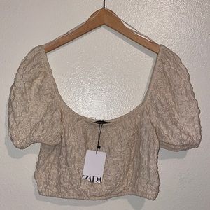 NWT ZARA Textured Top
